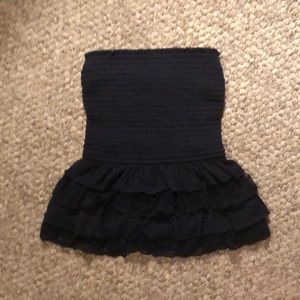 Hollister navy blue tube top